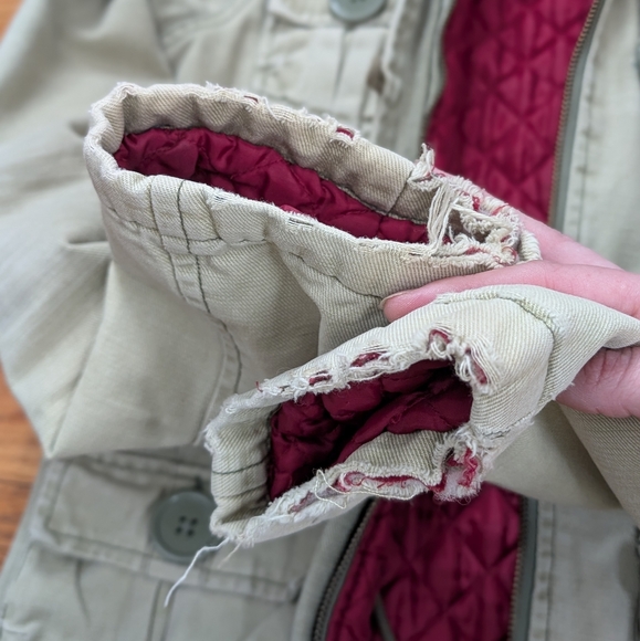 Abercrombie & Fitch denim quilted jacket - Picture 5 of 6